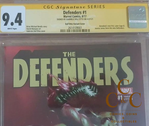Marvel 2017 - DEFENDERS #1 Dell'Otto Variant - CGC 9.4 SS signed by Dell´Otto - Image 3