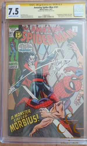 Amazing Spider-Man 101 - CGC 7.5 Signature Series - Roy Thomas - 1st App Morbius
