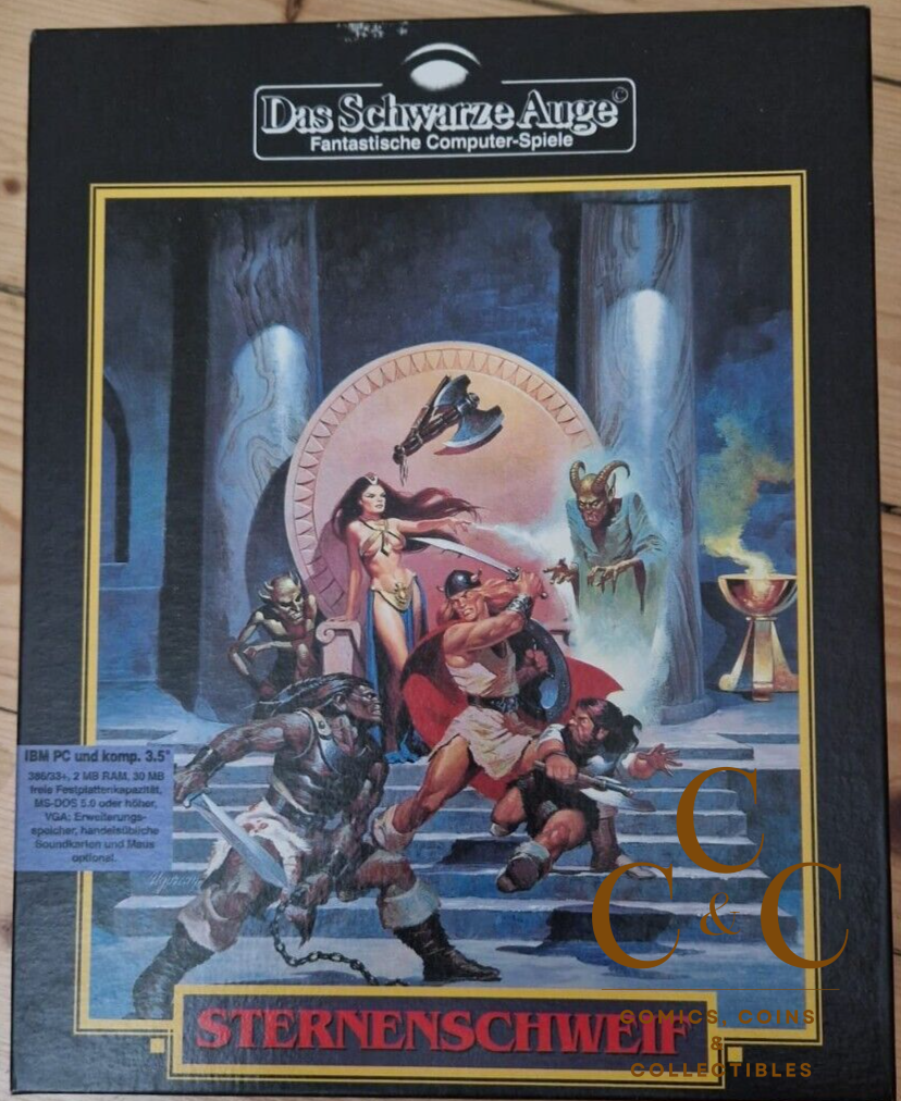 Das Schwarze Auge Sternenschweif MS-DOS 3,5 Zoll Disks in Big Box + Patch-Disk!