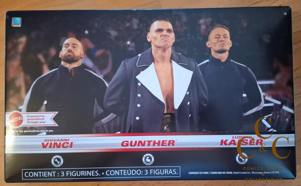 Hasbro - WWE Main Event Imperium 3er Figuren Set - Gunther, Kaiser & Vinci - Image 2