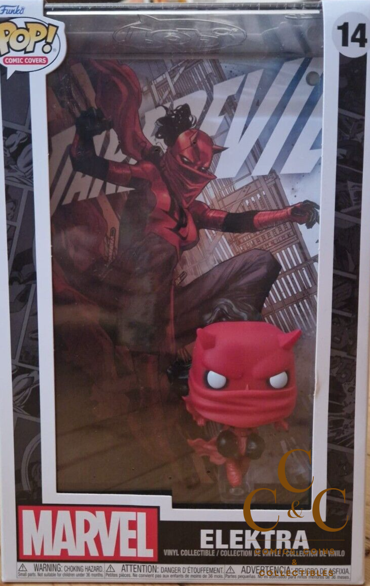 Funko Pop Marvel Comic Cover 14 Vinyl Figur Daredevil Elektra OVP New - Image 3