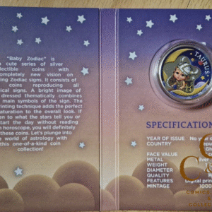 2 Cedi Baby Zodiac - Stier  1/2 oz Silver - 2022 PP Ghana