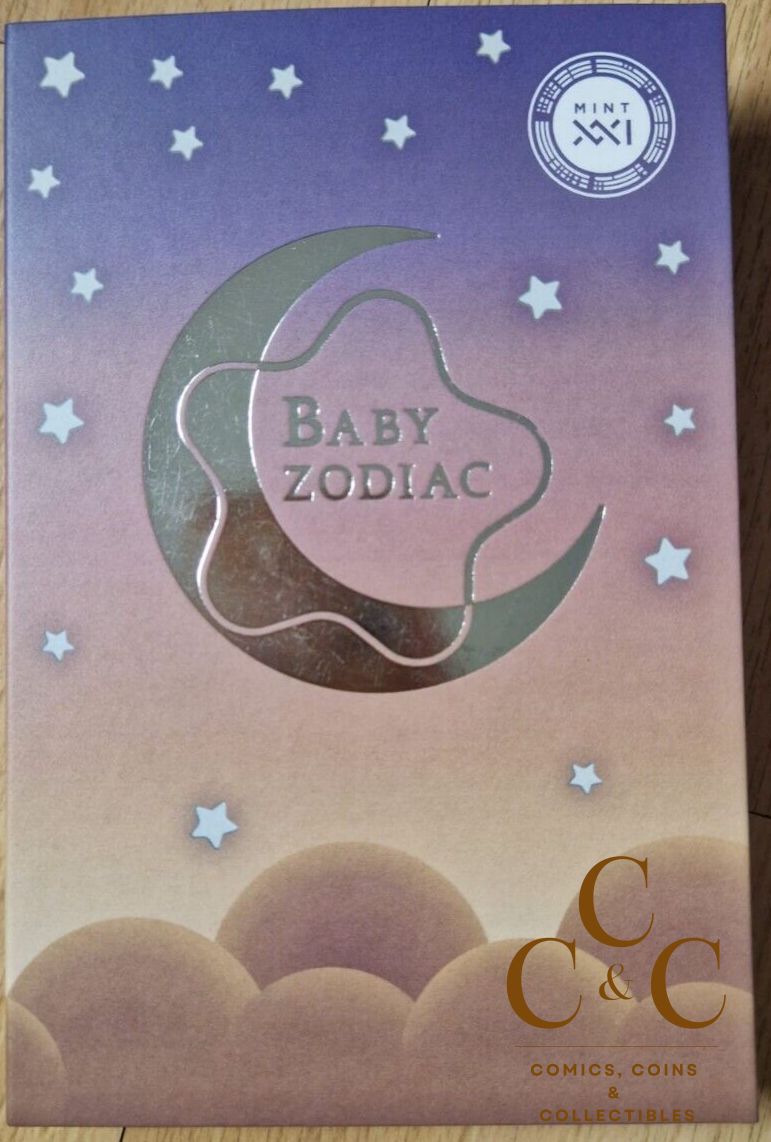 2 Cedi Baby Zodiac - Stier 1/2 oz Silver - 2022 PP Ghana - Image 2