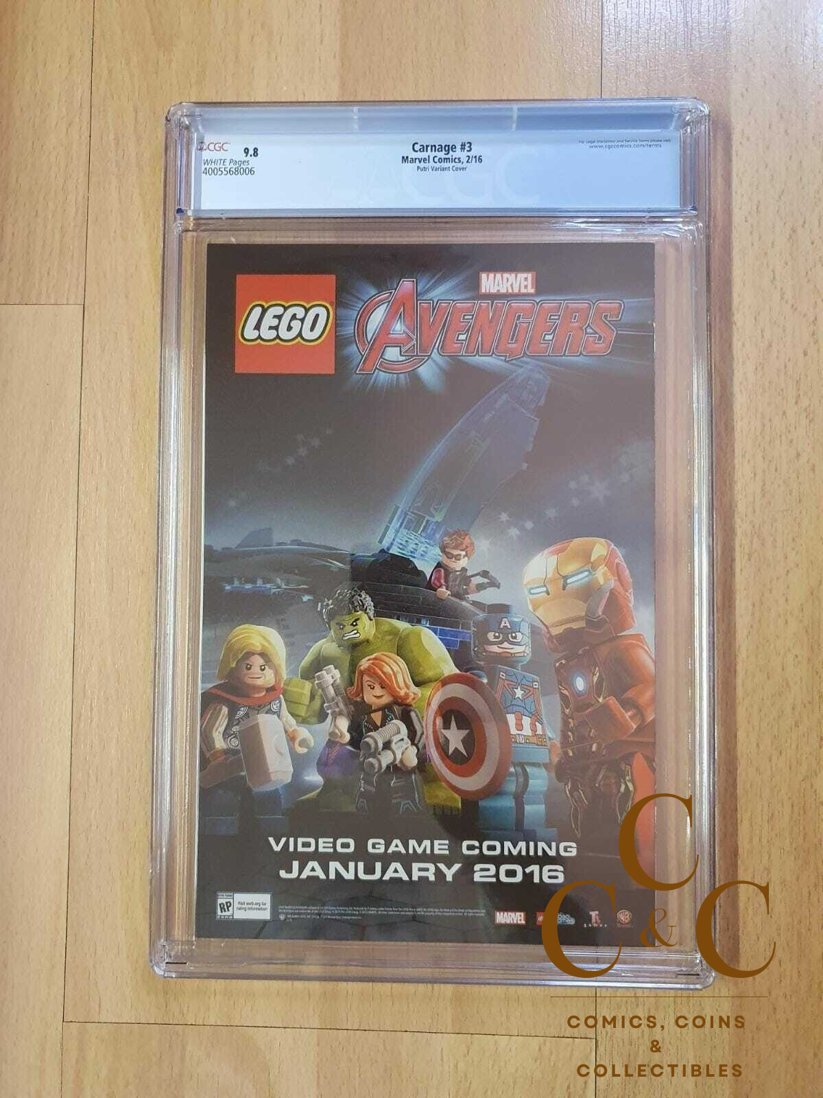 CARNAGE #3 1:25 YASMINE PUTRI VARIANT - CGC 9.8 - Marvel 2016 - Image 2