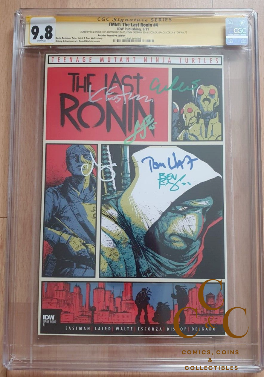 TMNT: The Last Ronin #4 CGC 9.8 - 1:10 Watcher Edition - Signed by Eastman, +5