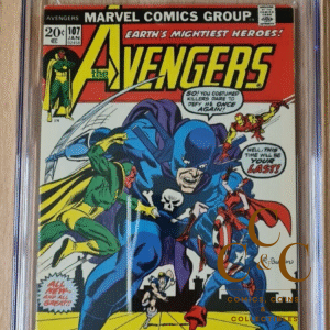 Avengers #107 - CGC 7.0 - Marvel 1973 - Rich Buckler Cover - Grim Reaper app.