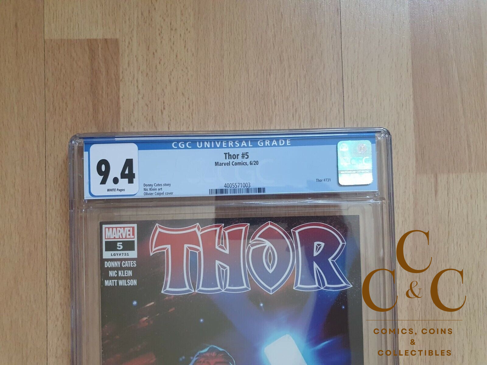 Thor 5 - cgc 9.4 - Marvel 2020 -1st Appearance Of Black Winter - Image 3