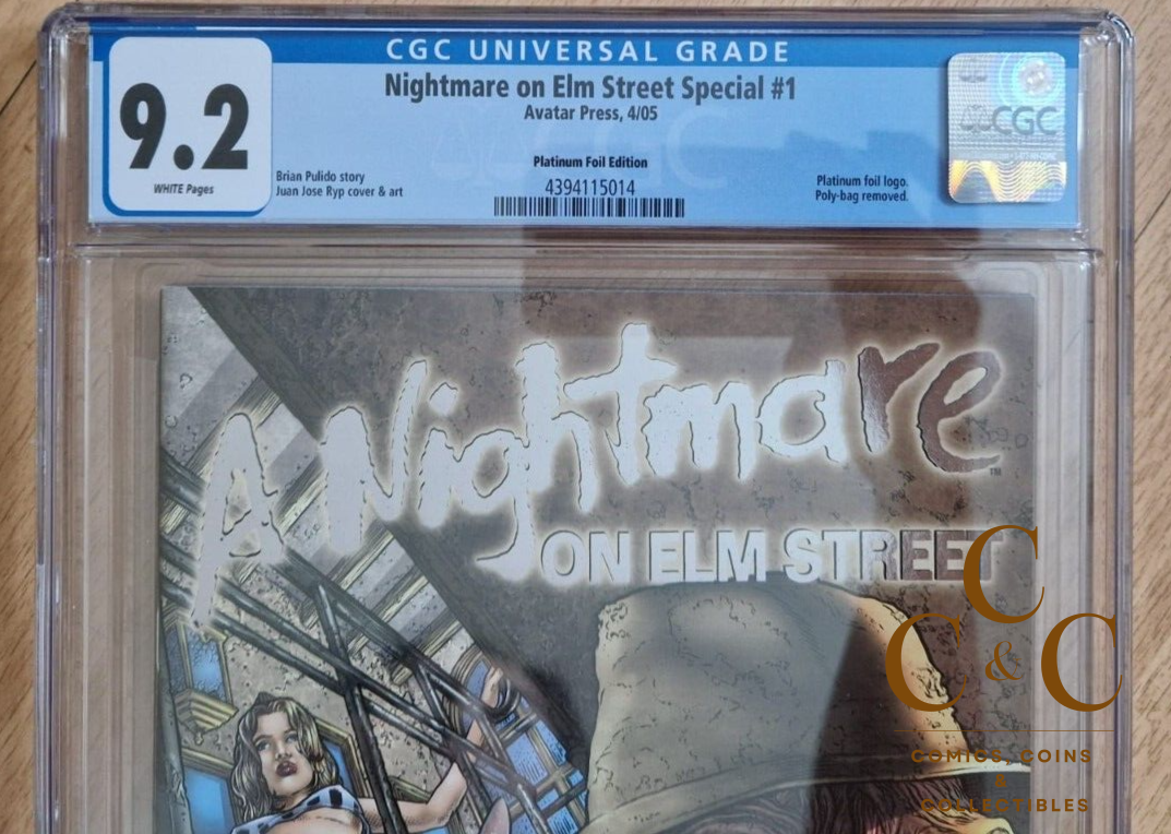 A Nightmare on Elm Street Special #1 - Platinum Foil - Avatar 2005 - CGC 9.2 - Image 2