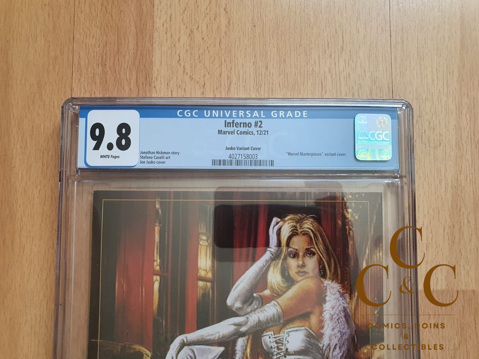 Inferno #2 - Jusko Marvel Masterpieces Variant - CGC 9.8 - Marvel 2021 - Image 2