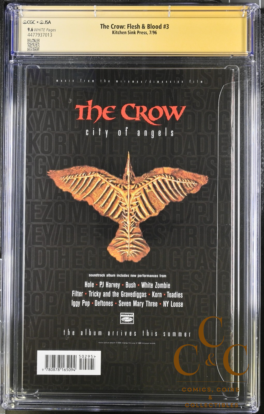 Kitchen Sink Press1997 - The Crow: Flesh & Blood - CGC 9.6 SS signed by Bay Ling - Image 2