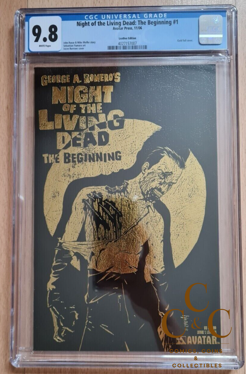Night of the Living Dead The Beginning #1 Avatar Leather Edition Gold - CGC 9.8