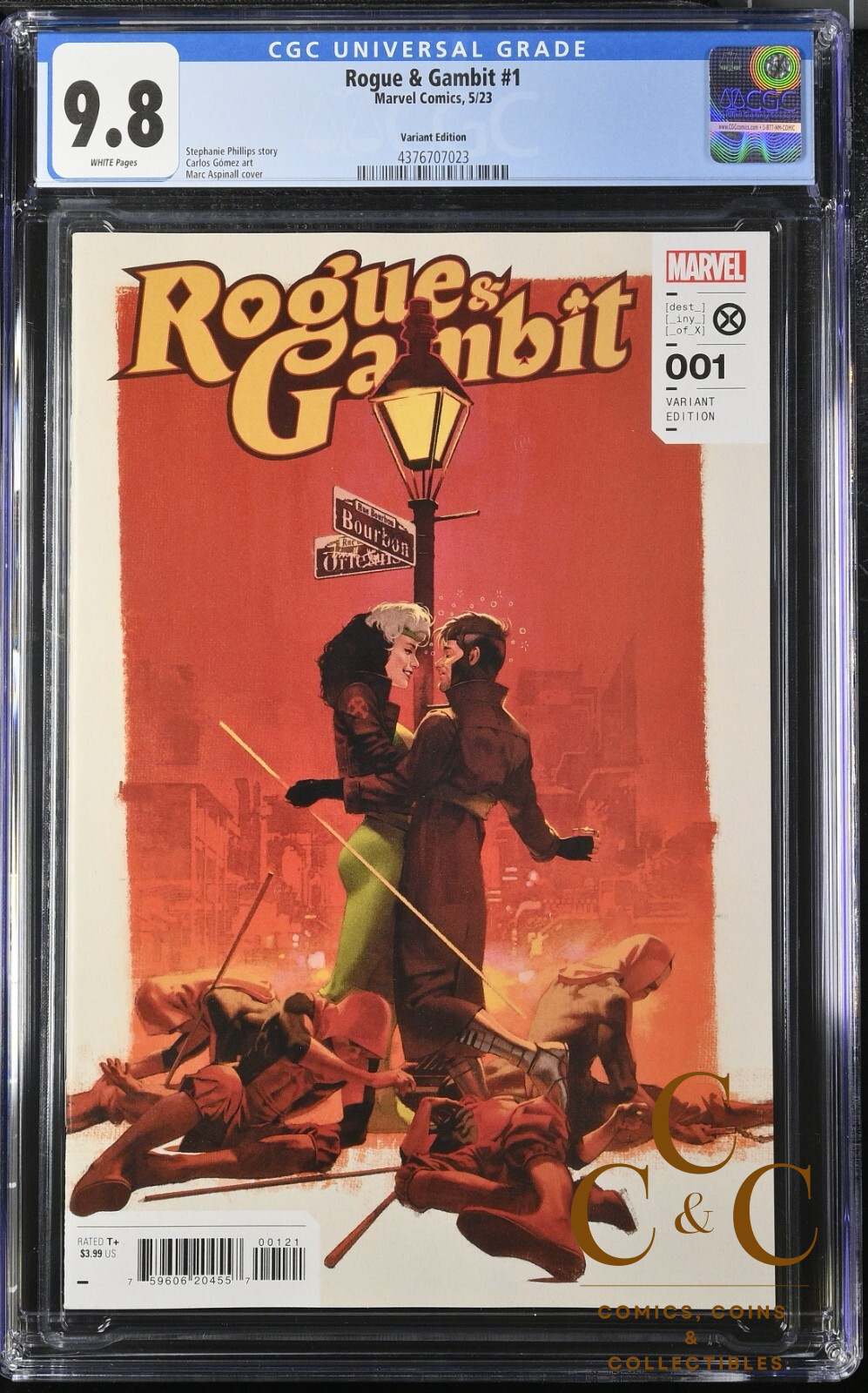 ROGUE & GAMBIT #1 ASPINALL PULP VARIANT -Marvel 2023 - CGC 9.8