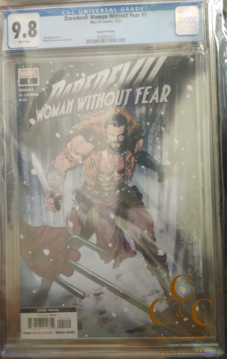 Daredevil: Woman Without Fear #1 Second Printing CGC 9.8 - Marvel 2022 - CGC 9.8