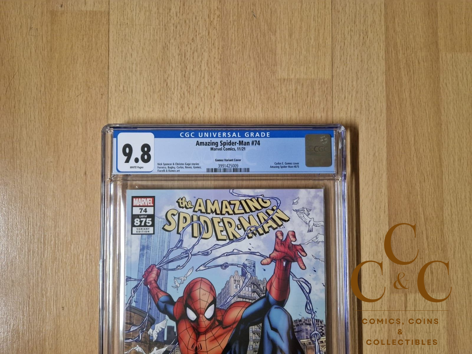 Amazing Spider-Man #74 (875) Gomez Variant - CGC 9.8 - Marvel 2021 - Image 3
