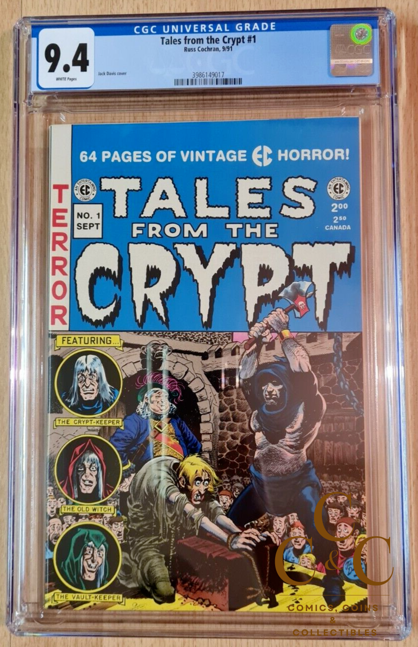 Tales From The Crypt No. 1 (July 1991) - Russ Cochran USA - CGC 9.4