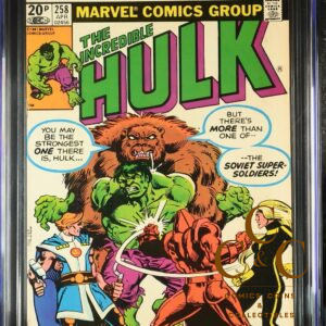 Incredible Hulk Vol.1 #258 - CGC 6.0 - Marvel 1981 US Comics - 1st Ursa Major