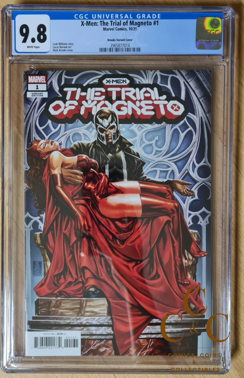 Marvel Comic 2021 - The Trial of Magneto #01 Brooks Variant- CGC graded 9.8