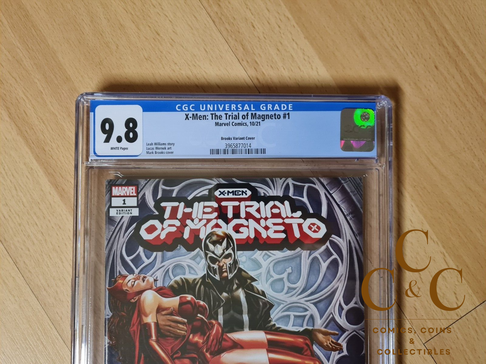 Marvel Comic 2021 - The Trial of Magneto #01 Brooks Variant- CGC graded 9.8 - Image 2