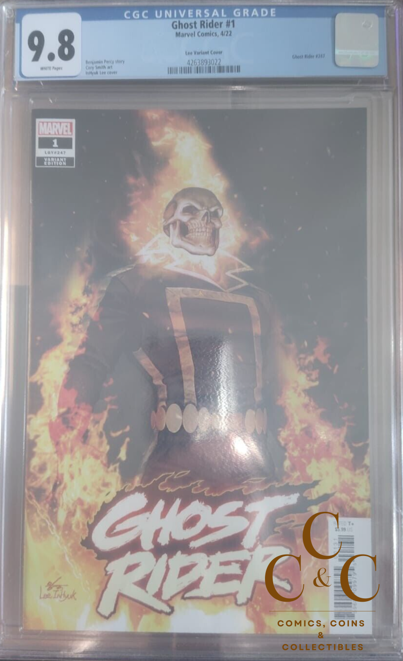 Ghost Rider #1 1:50 Lee Variant - 4/22 Marvel - CGC 9.8 - Image 2