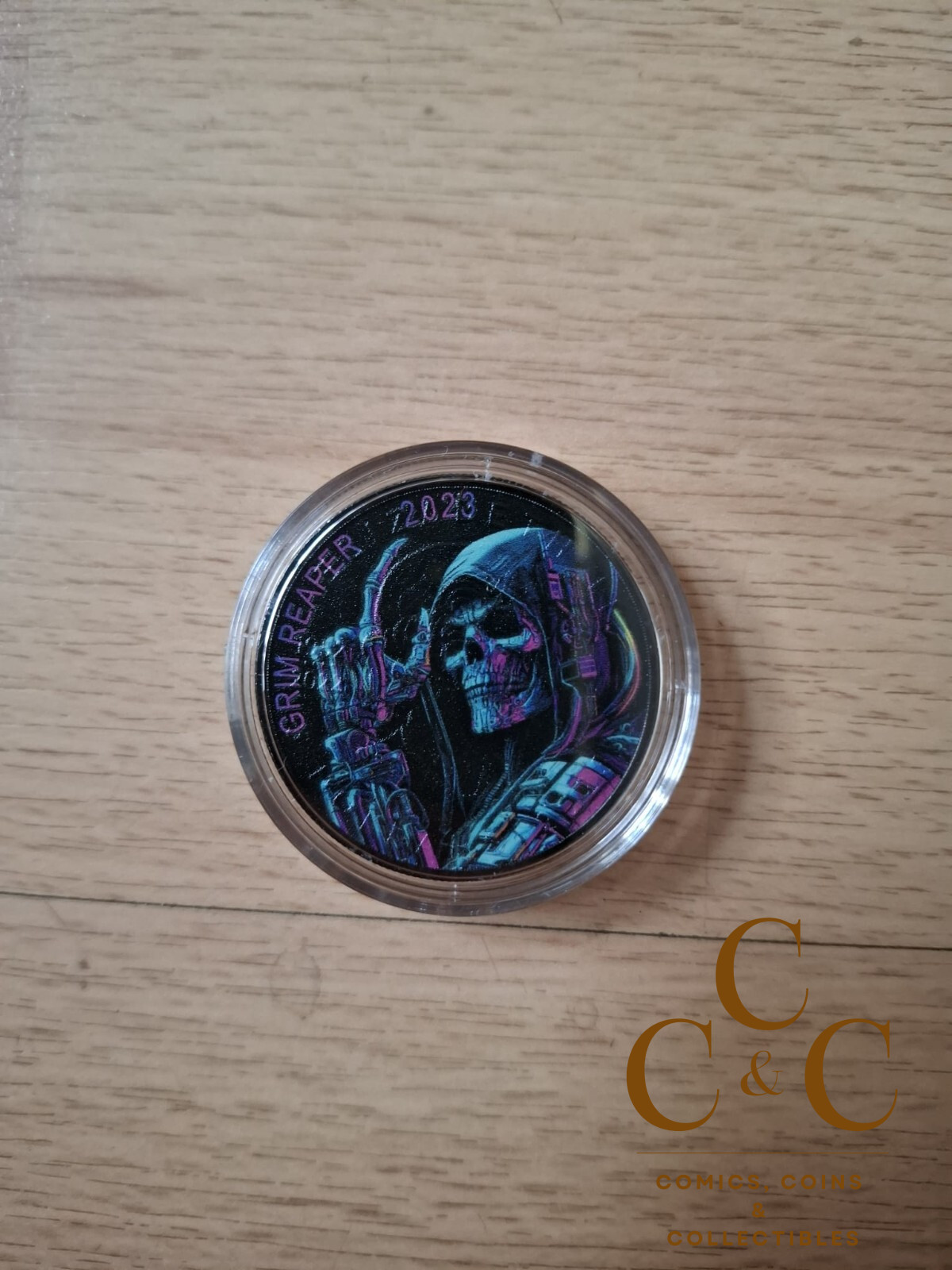 5 Dollar Canada 2023 BU - 1 OZ Grim Reaper Cyberpunk 2023 - Image 6