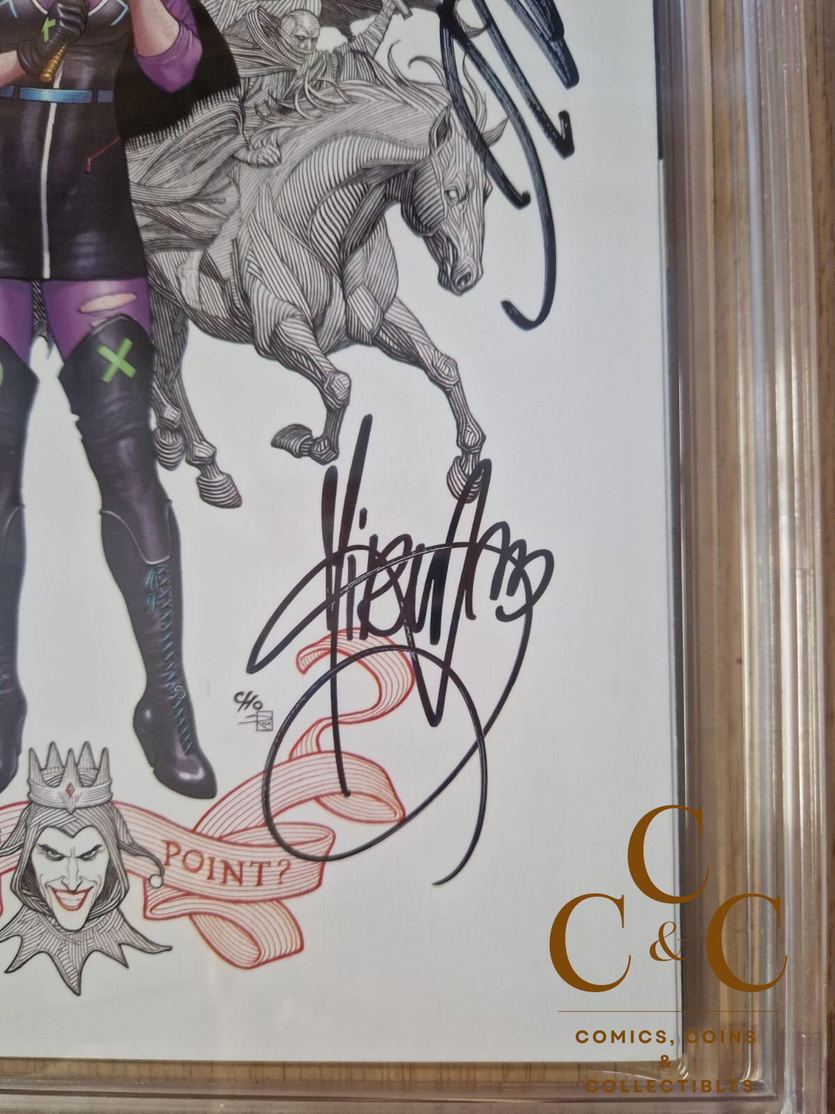 Punchline #1 Frank Cho Variant - 2021 DC Comics - CBCS 9.2 Signed Cho & Andolfo - Image 3