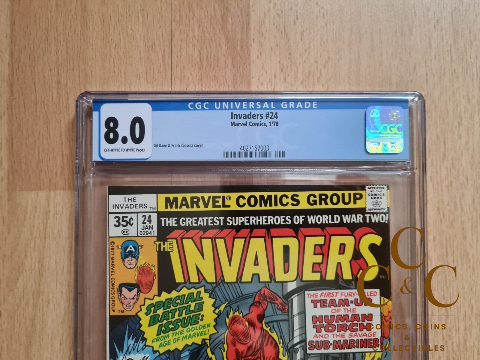 The Invaders #24 - CGC 8.0 - Marvel Comics 1978 - Image 2