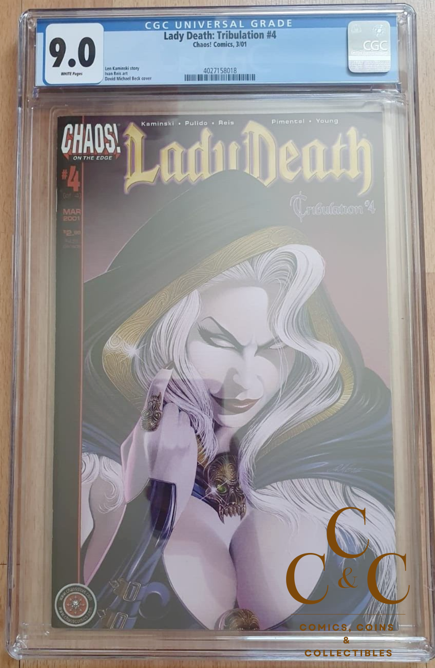 Lady Death Tribulation #4 - CGC 9.0 - Chaos Comics 2001