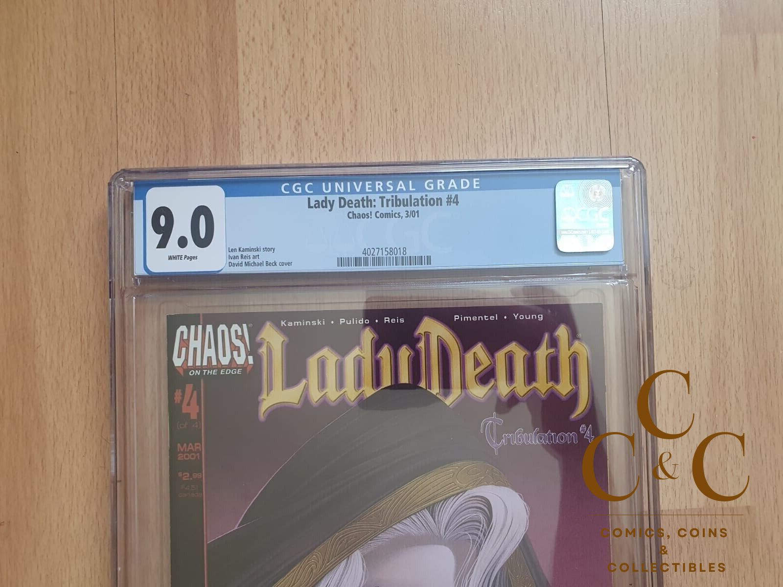 Lady Death Tribulation #4 - CGC 9.0 - Chaos Comics 2001 - Image 3