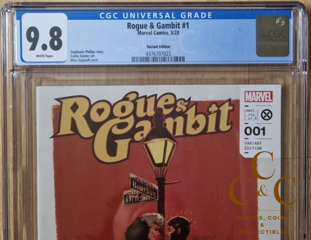 ROGUE & GAMBIT #1 ASPINALL PULP VARIANT -Marvel 2023 - CGC 9.8 - Image 3
