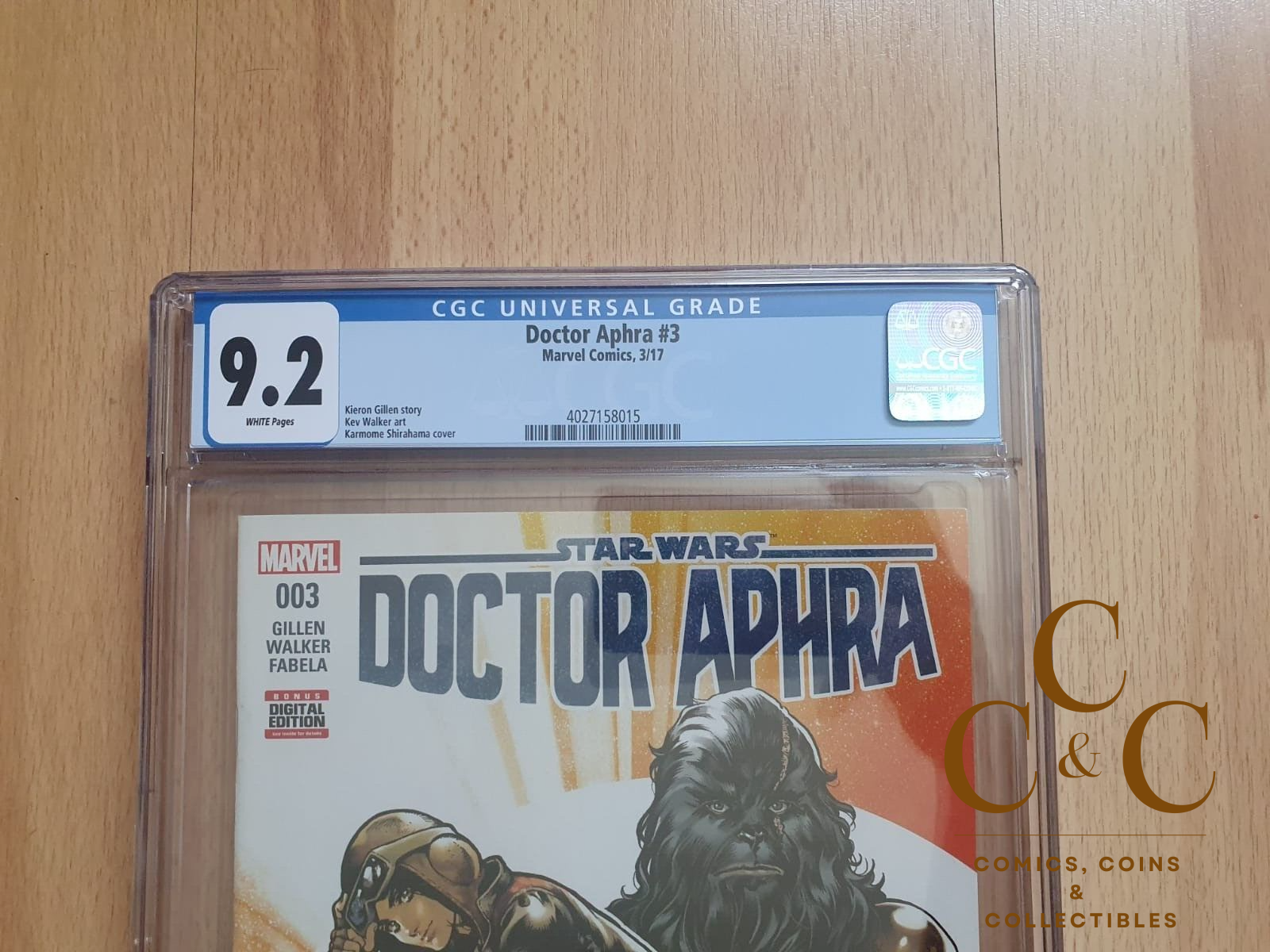 Star Wars Doctor Aphra # 3 - Black Krrsantan Cover - CGC 9.2 - Marvel 2017 - Image 2