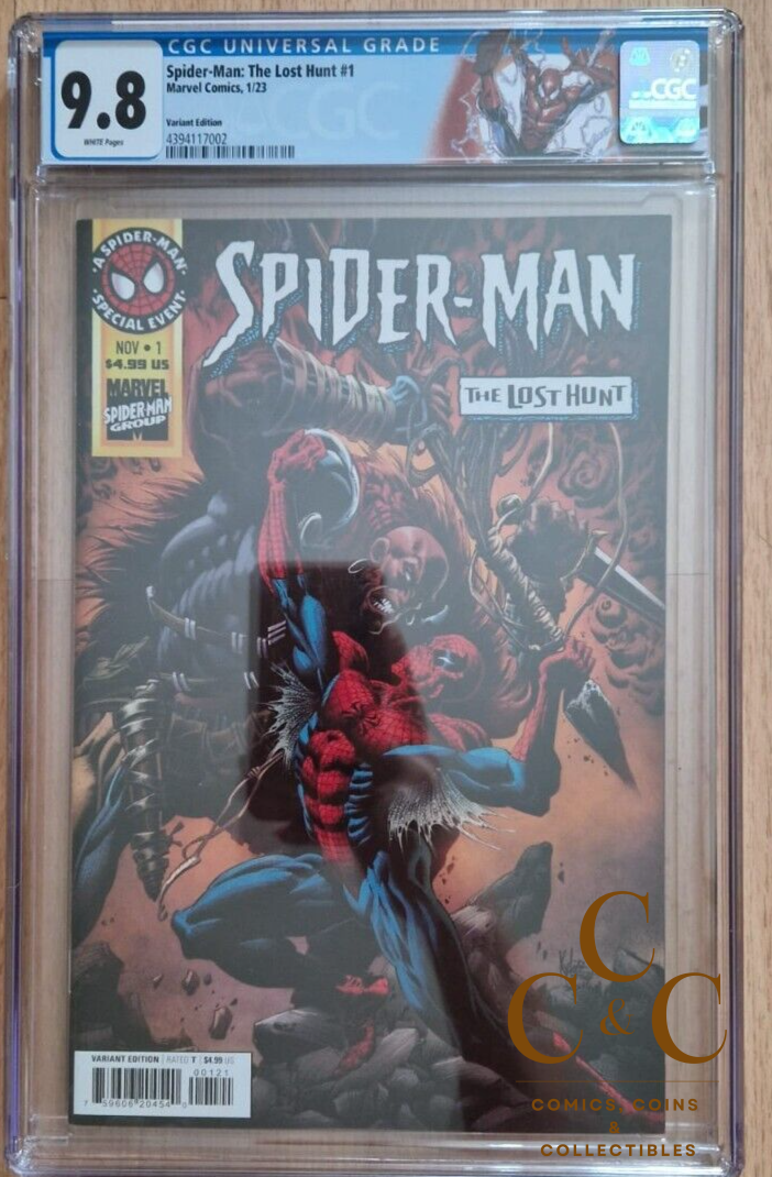 Spider-Man Lost Hunt #1 1:25 Incentive Kyle Hotz Variant - CGC 9.8 special Label