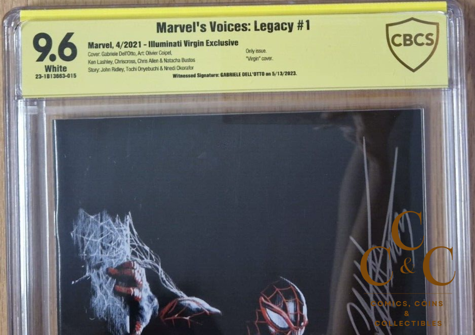 MARVELS VOICES LEGACY #1 Dell Otto Virgin Var - CBCS 9.6 - signed Dell Otto - Image 2