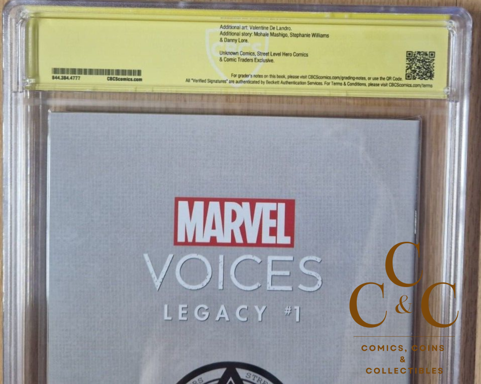 MARVELS VOICES LEGACY #1 Dell Otto Virgin Var - CBCS 9.6 - signed Dell Otto - Image 5