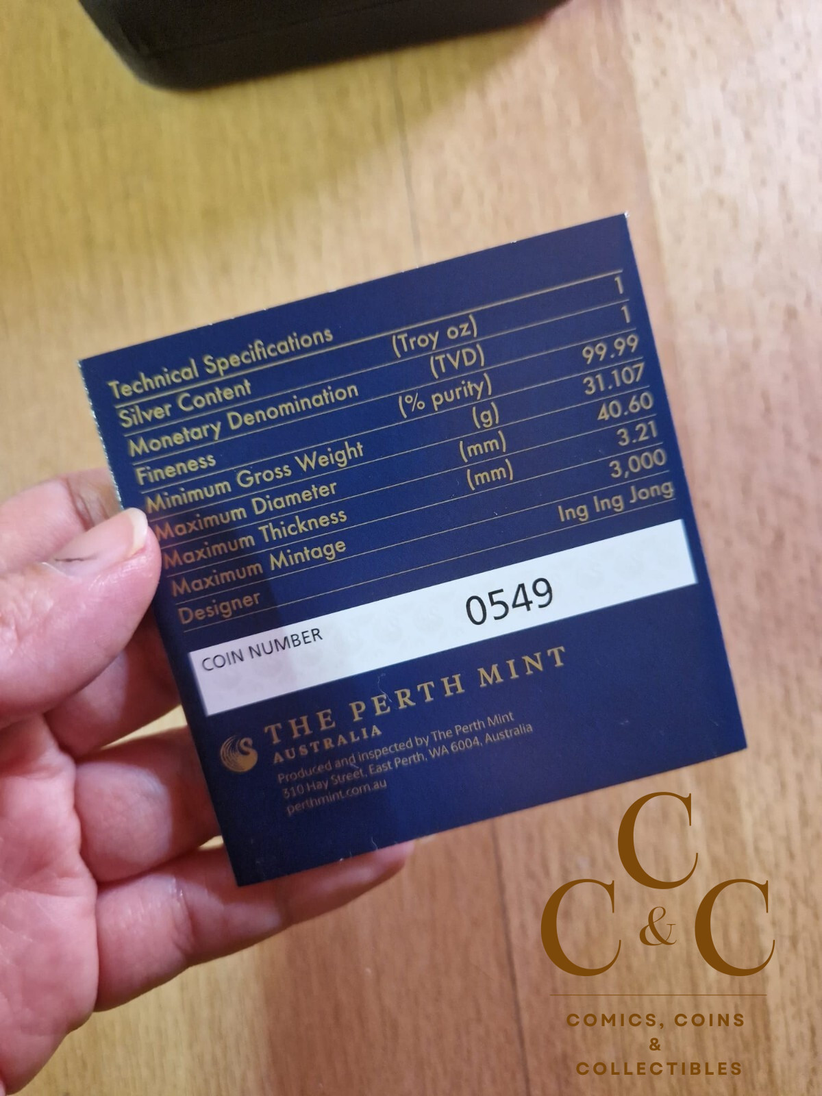 Perth Mint 2017 -Dragon & Pearl - Rotating Pearl - 1oz Silver Antiqued Coin - Image 7