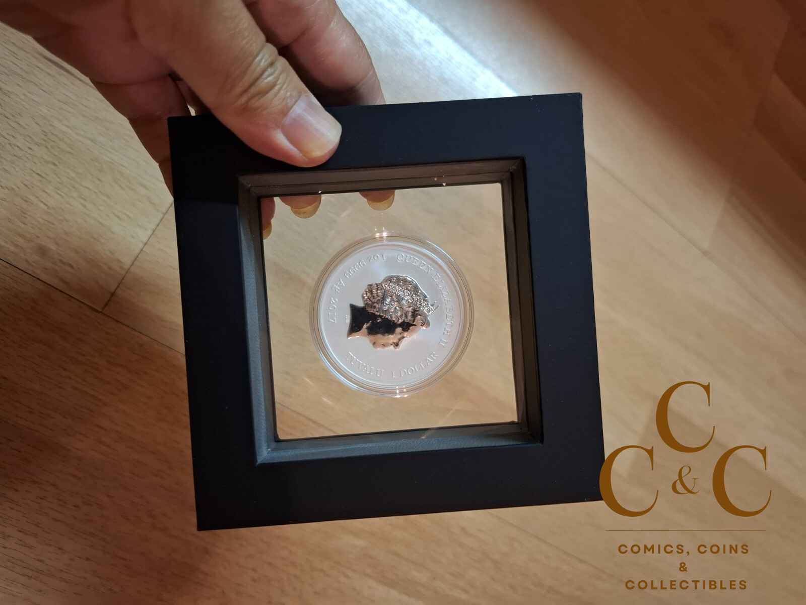 2017 Happy Diwali - 1oz 9999 Silver Coloured Medallion In Display Box - Image 6