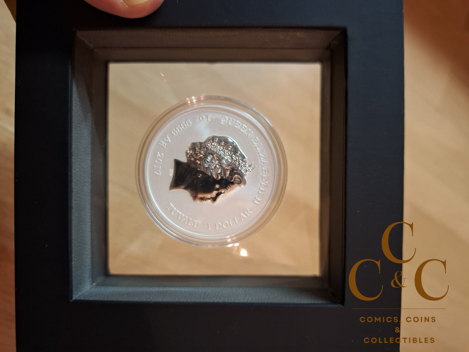 2017 Happy Diwali - 1oz 9999 Silver Coloured Medallion In Display Box - Image 7