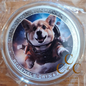 AI-NIMALS Astronaut DOG - 1 Oz Silver Coin - 1000 Francs Cameroon 2025