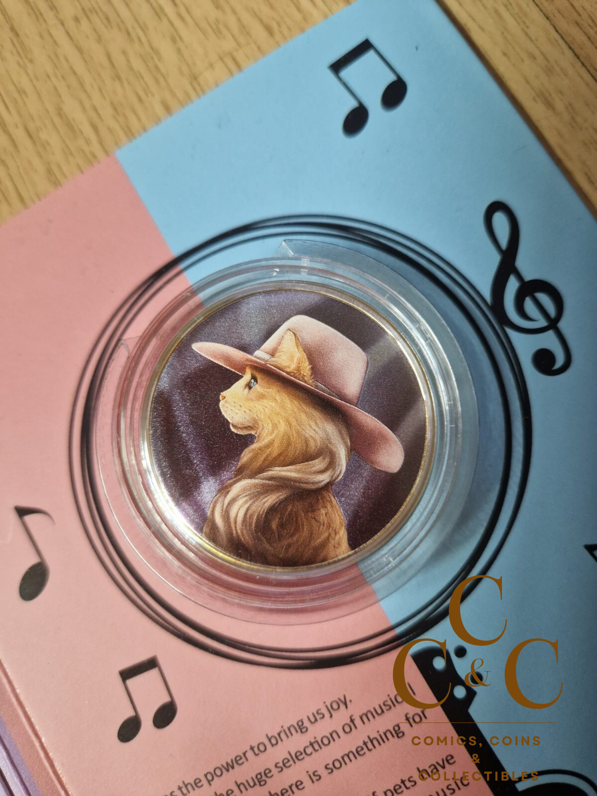 Romance Pets on Music Style - Silver Coin 1$ - Niue 2021 - Image 3