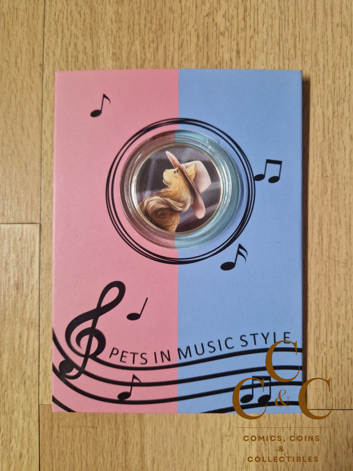 Romance Pets on Music Style - Silver Coin 1$ - Niue 2021 - Image 4