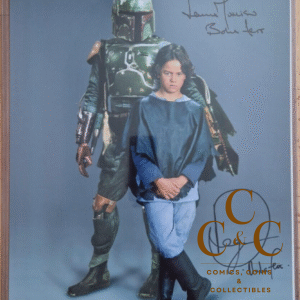 Temuera Morrison & Daniel Logan signed 30x40- STAR WARS Boba Fett + certified