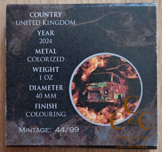 WAR - 40th Teenage Mutant Ninja Turtle TMNT - 1oz Silver Coin 2024 - 99 mintage! - Image 3