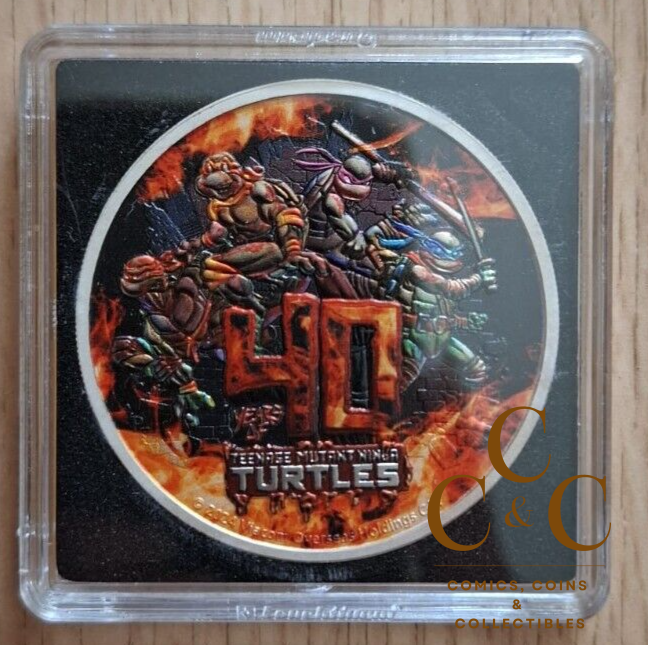 WAR - 40th Teenage Mutant Ninja Turtle TMNT - 1oz Silver Coin 2024 - 99 mintage! - Image 5