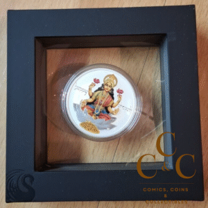 2017 Happy Diwali - 1oz 9999 Silver Coloured Medallion In Display Box