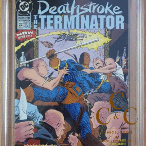 Deathstroke The Terminator #22 - signed by George Perez- CBCS 9.2 - D.C. 1993