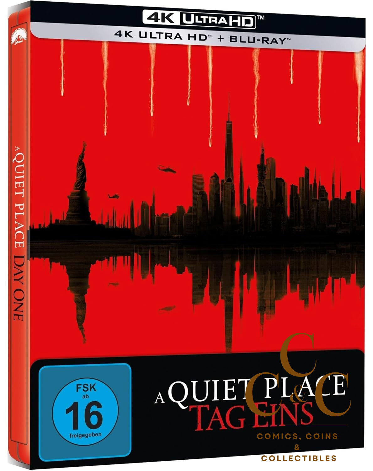 A Quiet Place 3 Tag Ein Day One -4K UHD Blu Ray Amazon Limited Steelbook Neu OVP