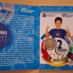 SAN MARINO 2012 - 2 Euro Gedenkmünzen im Blister, stgl.