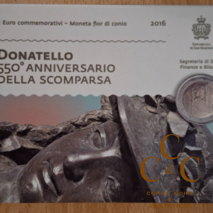 San Marino - 2016 - 2 Euro - Donatello in Card