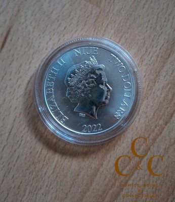 2022 Niue - Turtle Hawksbill - 1 OZ Silver - Image 2