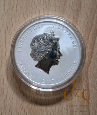 1 Oz Silver Perth Mint - Dragon & Phoenix 2017 Chinese Myths & Legends - Image 2