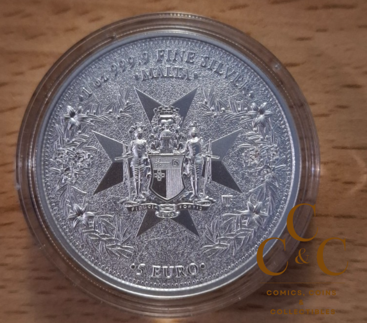 Malta 2023 - 5 Euro Gedenkmünze - Silber 1 Oz. - Golden Eagle - Image 2